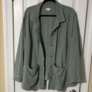 J. Jill Sage Utility Jacket